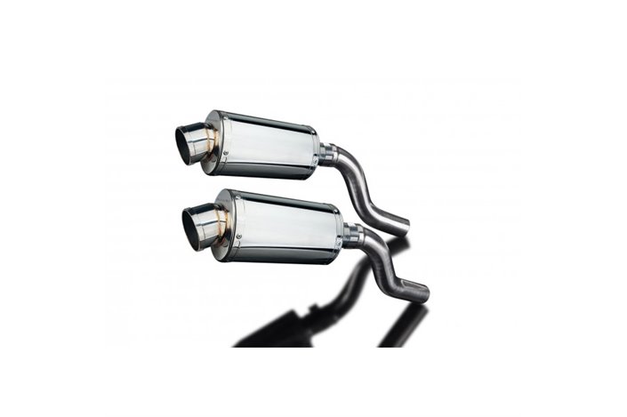 KAWASAKI Z1000SX 2010-19 TOURER 225MM OVAL STAINLESS SILENCER EXHAUST KIT