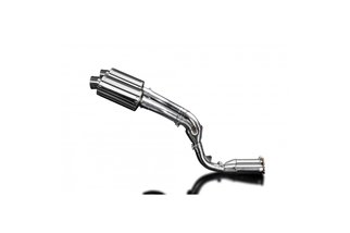 KAWASAKI ZX10R 2006-2007 DE-CAT 225MM OVAL STAINLESS SILENCER EXHAUST KIT