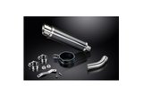 KIT SCARICO SILENZIATORE TONDO BSAU IN CARBONIO KAWASAKI 1000SX NINJA 2020-2024 350MM