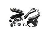 TRIUMPH SPRINT ST1050 2008-2012 KIT SCARICO OVALE IN CARBONIO DA 225 MM