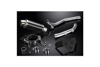 TRIUMPH SPRINT ST1050 2005-2007 KIT SCARICO OVALE IN CARBONIO DA 225 MM