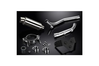 TRIUMPH SPRINT ST1050 2005-2007 KIT SCARICO OVALE INOX 225MM