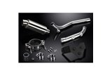 TRIUMPH SPRINT ST1050 2005-2007 KIT SCARICO OVALE INOX 225MM