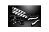 KAWASAKI ZZR400 ZZR600 1990-2009 350MM ROUND STAINLESS BSAU SILENCER EXHAUST KIT