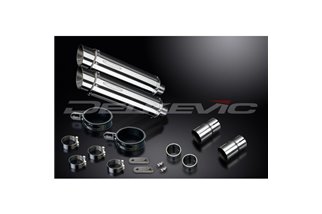 TRIUMPH LEGEND 900 1998-2001 KIT SCARICO SILENZIATORE BSAU IN ACCIAIO TONDO DA 350 MM