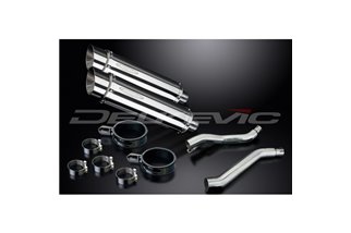 YAMAHA XJ600N XJ600S DIVERSION 92-04 SILENZIATORE DI SCARICO BSAU IN ACCIAIO TONDO DA 350 MM