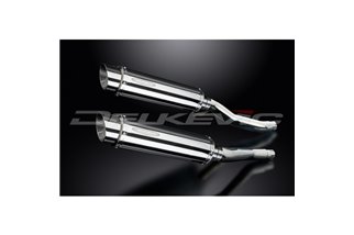 YAMAHA XJ600N XJ600S DIVERSION 92-04 SILENZIATORE DI SCARICO BSAU IN ACCIAIO TONDO DA 350 MM