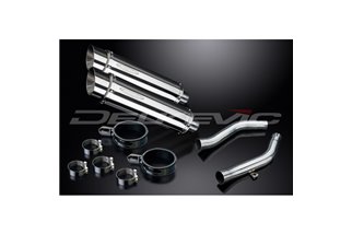 KIT SCARICO SILENZIATORE BSAU IN ACCIAIO TONDO KAWASAKI Z1000 2003-2006 350MM