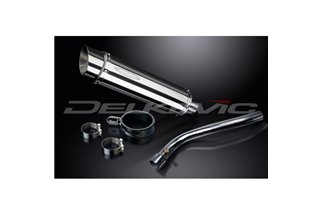 SUZUKI GSXR1000 K9 2009-11 DECAT 350MM KIT SCARICO SILENZIATORE TONDO IN ACCIAIO BSAU