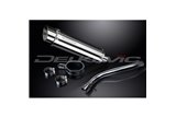 SUZUKI GSXR1000 K9 2009-11 DECAT 350MM KIT SCARICO SILENZIATORE TONDO IN ACCIAIO BSAU