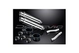 KIT SCARICO SILENZIATORE BSAU IN ACCIAIO TONDO YAMAHA TRX850 1995-1999 DA 350 MM