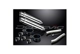 KIT SCARICO SILENZIATORE BSAU IN ACCIAIO TONDO KAWASAKI ZZR1200 NINJA 2002-2005 DA 350 MM