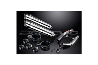 KIT SCARICO SILENZIATORE BSAU IN ACCIAIO TONDO DA 350 MM PER HONDA CBF1000 GT ABS 2006-2011