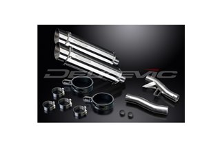 KAWASAKI GTR1000 CONCOURS 86-06 350MM ROUND STAINLESS BSAU SILENCER EXHAUST KIT