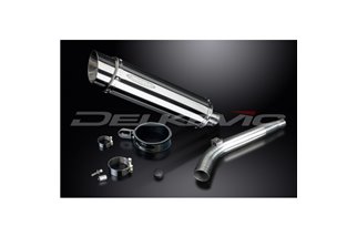 KIT SCARICO SILENZIATORE BSAU IN ACCIAIO TONDO DA 350 MM PER HONDA XL125V VARADERO 2001-2014