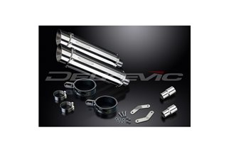 TRIUMPH SPEED TRIPLE 1050 11-14 350MM ROUND STAINLESS BSAU SILENCER EXHAUST KIT