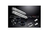 TRIUMPH SPEED TRIPLE 1050 11-14 350MM ROUND STAINLESS BSAU SILENCER EXHAUST KIT