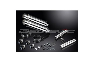 KAWASAKI GPZ900R ZX900A 1984-03 KIT SCARICO SILENZIATORE BSAU INOX TONDO DA 350 MM