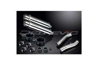 KIT SCARICO SILENZIATORE BSAU IN ACCIAIO TONDO YAMAHA FJ1100 FJ1200 1984-1987 350MM