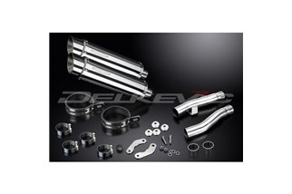 KAWASAKI ZR1100A ZEPHYR 92-95 KIT SCARICO SILENZIATORE BSAU INOX TONDO DA 350 MM