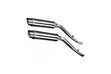 HONDA XL1000 V VARADERO 1999-14 350MM ROUND STAINLESS BSAU SILENCER EXHAUST KIT