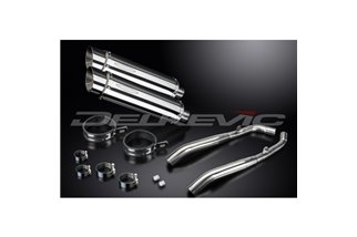 HONDA XL1000 V VARADERO 1999-14 350MM ROUND STAINLESS BSAU SILENCER EXHAUST KIT