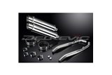 HONDA XL1000 V VARADERO 1999-14 350MM ROUND STAINLESS BSAU SILENCER EXHAUST KIT