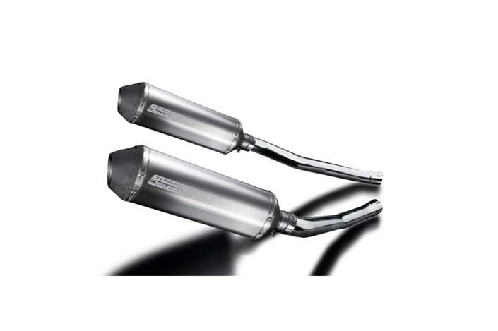 KAWASAKI ZZR1400 NINJA 2006-2007 343MM X-OVAL TITANIUM BSAU SILENCER EXHAUST KIT