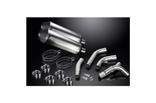 KAWASAKI ZX10R NINJA 2006-2007 343MM X-OVAL TITANIUM BSAU SILENCER EXHAUST KIT