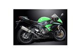 KAWASAKI ZX6R NINJA 636 09-17 343MM X-OVAL KIT SCARICO SILENZIATORE BSAU IN TITANIO