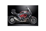 DUCATI DIAVEL 2011-2018 343MM XOVAL KIT SCARICO SILENZIATORE TITANIO BSAU