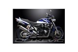 SUZUKI GSX1400 2001-2004 FULL EXHAUST 4-2 420MM TRI-OVAL STAINLESS SILENCERS