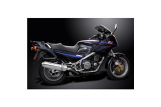 YAMAHA FJ1200 3CV 1988-1990 SCARICO COMPLETO 4-2 420MM SILENZIATORI INOX TRI-OVALI