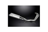 YAMAHA FJ1100 1984-1985 SCARICO COMPLETO 4-2 420MM SILENZIATORI INOX TRI-OVALI