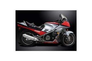 YAMAHA FJ1100 1984-1985 SCARICO COMPLETO 4-2 420MM SILENZIATORI INOX TRI-OVALI