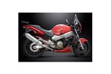 HONDA CB1100SF X11 1999-2002 SCARICO COMPLETO 4-2 420MM SILENZIATORI INOX TRI-OVALI