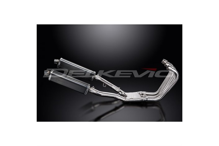 YAMAHA FJ1200 3XW 1991-96 COMPLETE EXHAUST 4-2 343MM X-OVAL STAINLESS SILENCERS