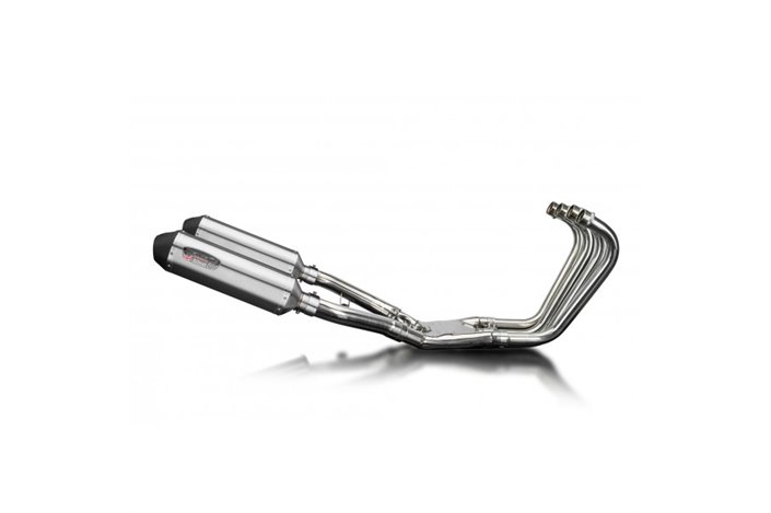 YAMAHA FJ1100 1984-1985 COMPLETE EXHAUST 4-2 343MM X-OVAL STAINLESS SILENCERS