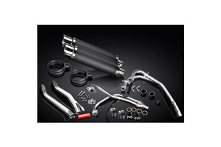 YAMAHA XJ600 DIVERSION 1992-04 SCARICO COMPLETO 350MM CARBONIO TONDO BSAU SILENZIATORI