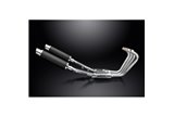 YAMAHA XJR1200 FULL 4-2 EXHAUST SYSTEM 350MM CARBON ROUND BSAU SILENCERS