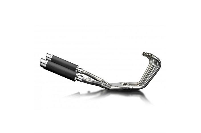 YAMAHA FJ1100 1984-1985 FULL EXHAUST 4-2 350MM ROUND CARBON SILENCERS