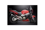 HONDA CB1100SF X11 1999-02 SCARICO COMPLETO 4-2 350MM CARBONIO SILENZIATORI BSAU TONDO