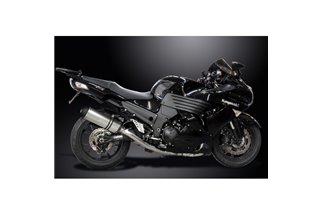 KAWASAKI ZZR1400 08-11 SISTEMA DI SCARICO 4-2 343MM TITANIO XOVAL SILENZIATORI BSAU