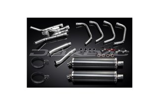 YAMAHA XJ900 DIVERSION 1994-03 FULL EXHAUST 450MM CARBON OVAL SILENCERS