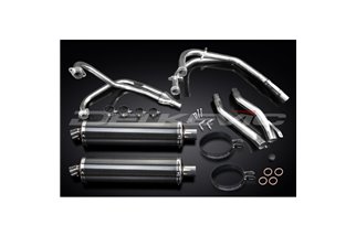 YAMAHA XJ600 DIVERSION 1992-04 FULL EXHAUST 450MM CARBON OVAL BSAU SILENCERS