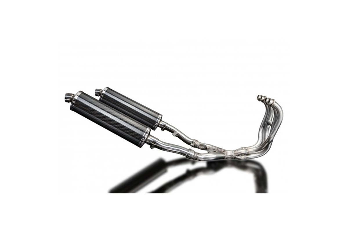 KAWASAKI ZZR400/600 1990-2009 FULL 4-2 EXHAUST SYSTEM 450MM CARBON SILENCERS