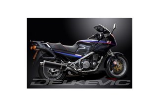 YAMAHA FJ1200 3CV 1988-90 SCARICO COMPLETO 4-2 450MM CARBONIO OVALE BSAU SILENZIATORI