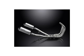 SUZUKI GSX1400 2001-04 SCARICO COMPLETO DELKEVIC 4-2 260MM SILENZIATORI TITANIO X-OVAL