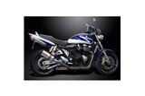 SUZUKI GSX1400 2001-04 SCARICO COMPLETO DELKEVIC 4-2 260MM SILENZIATORI TITANIO X-OVAL