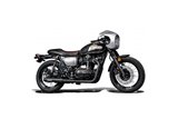 KAWASAKI W650 W800 19-24 SCARICO 2-2 410MM SILENZIATORI BULL NOSE INOX CERAMICA